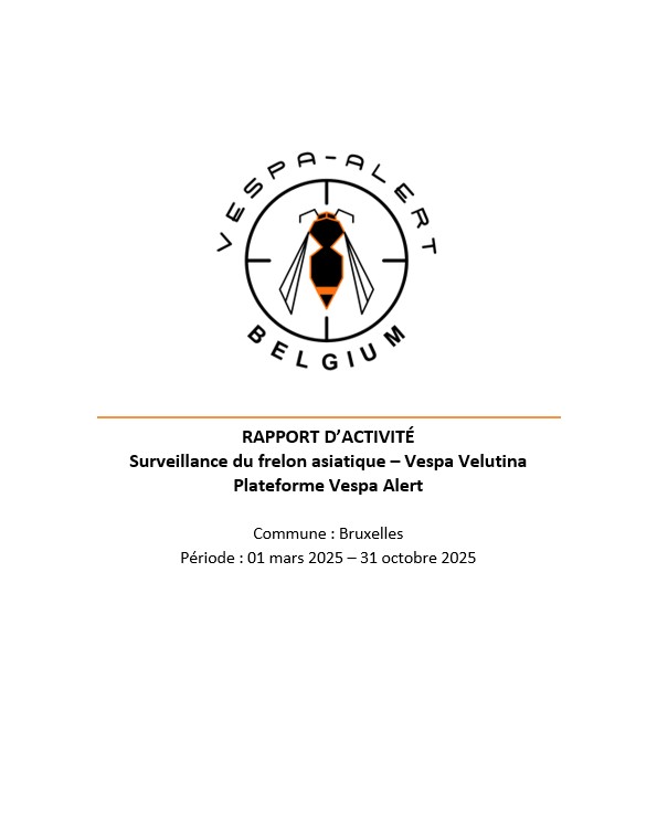 Couverture du rapport d’activité Vespa Alert